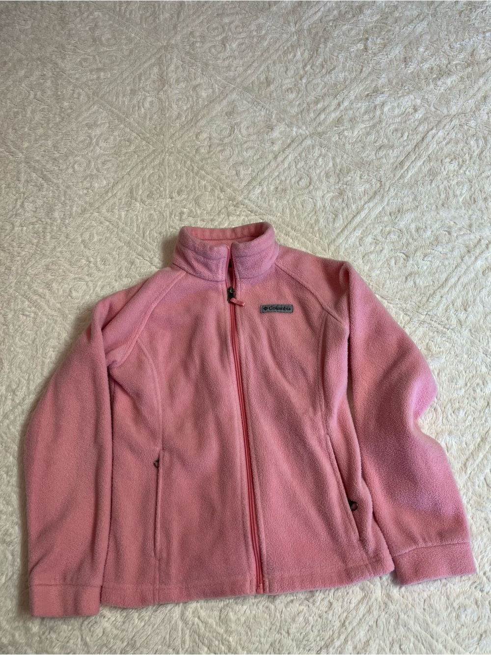 Columbia Pink Girls' Full-Zip Fleece Jacket